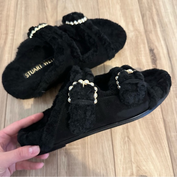 Stuart Weitzman Piper Chill Shearing Slide - Picture 1 of 3